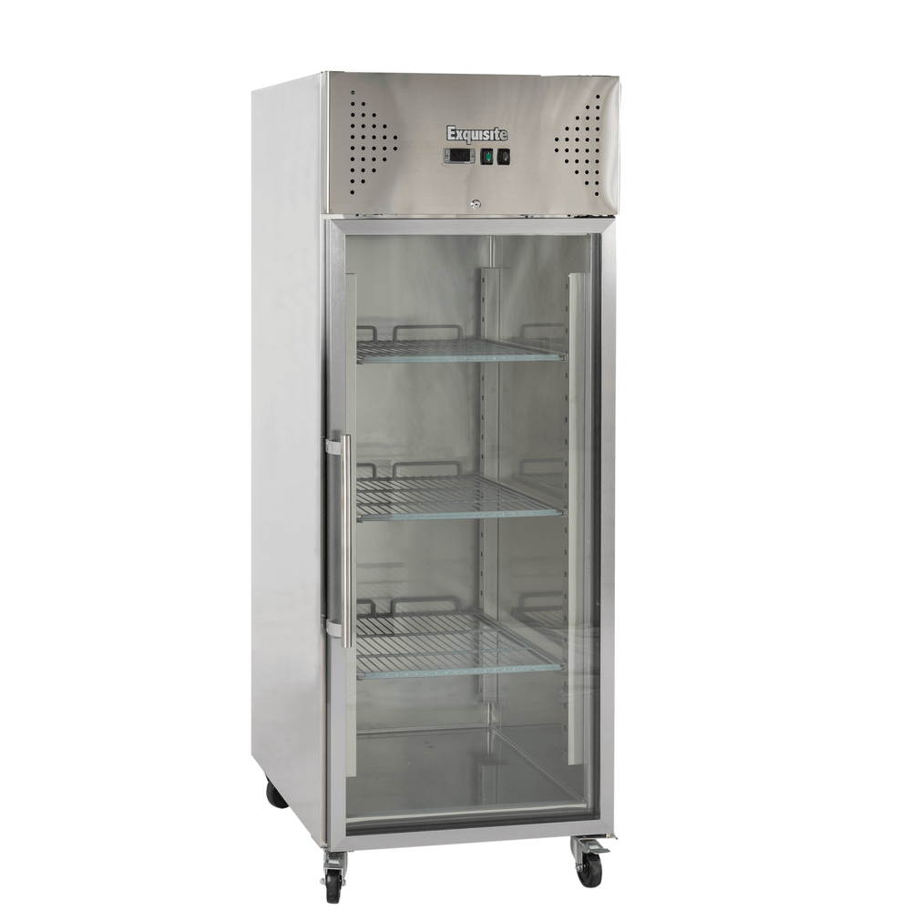 Exquisite GSC650G One Glass Door Upright Storage Commercial Refrigerators 685 Litre