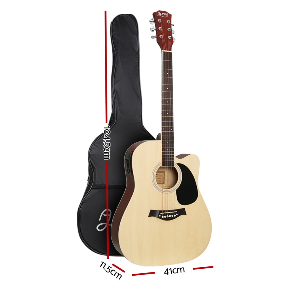 Alpha 41 Inch Electric Acoustic Guitar