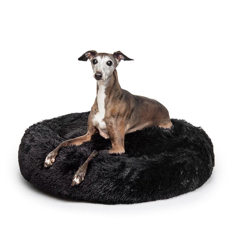 Calming Dog Bed by Fur King &quot;Aussie&quot; 80 CM - Medium Black