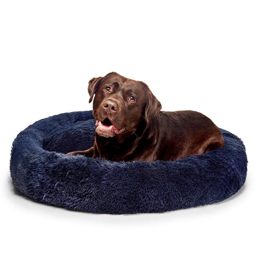 Calming Dog Bed by Fur King &quot;Aussie&quot; 100 CM - Large Blue