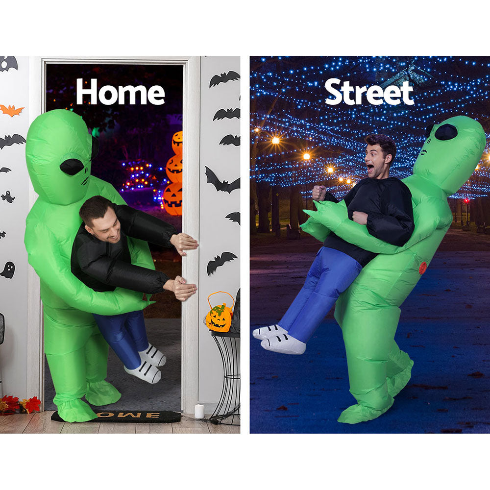 Inflatable Costume Green Alien Halloween Cosplay Suit