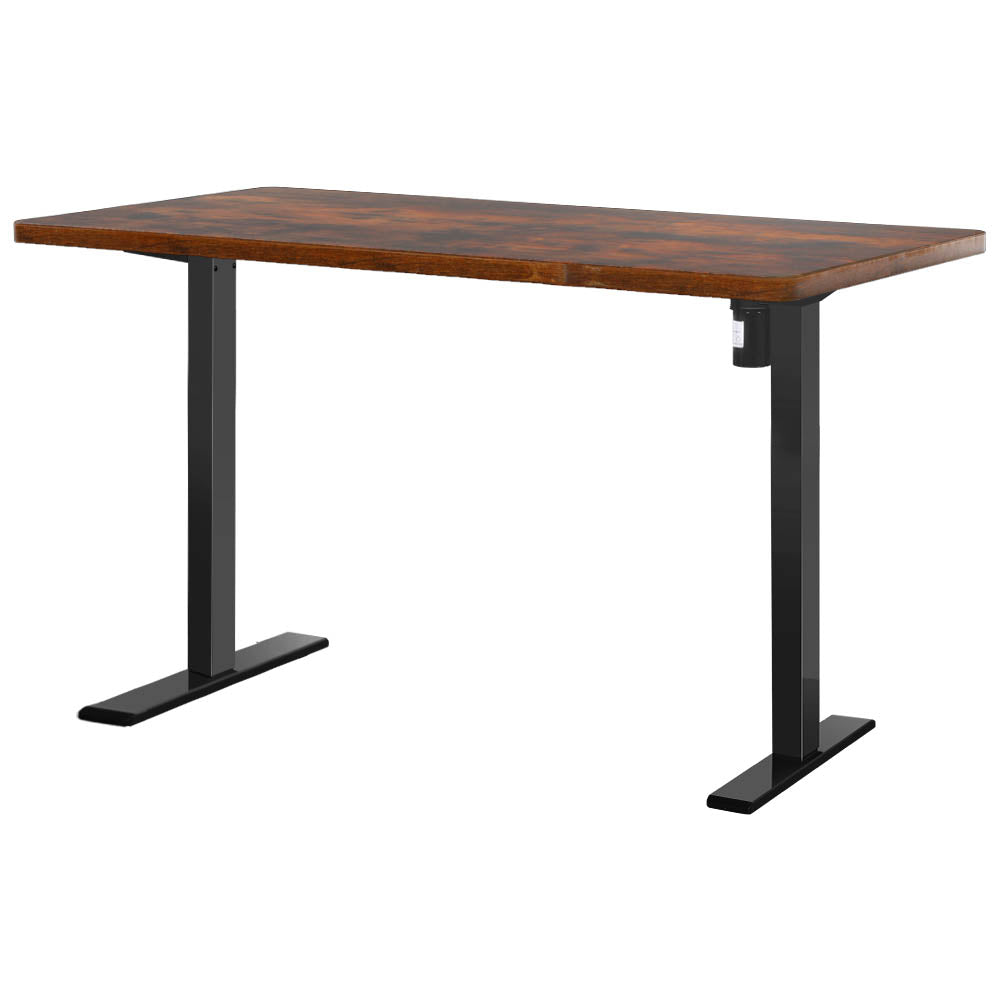 Artiss Electric Standing Desk Black &amp; Brown 140cm