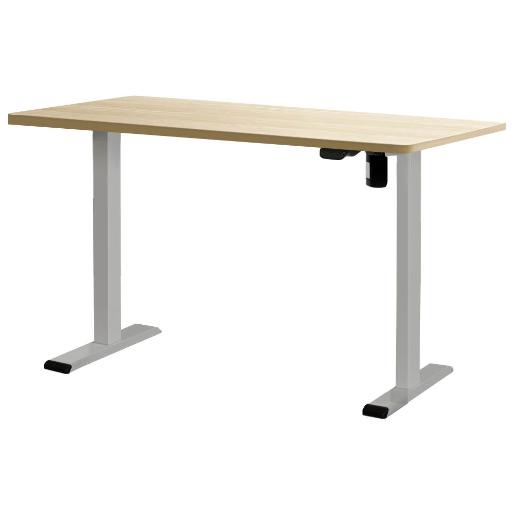 Artiss Electric Standing Desk Grey &amp; Oak 140CM