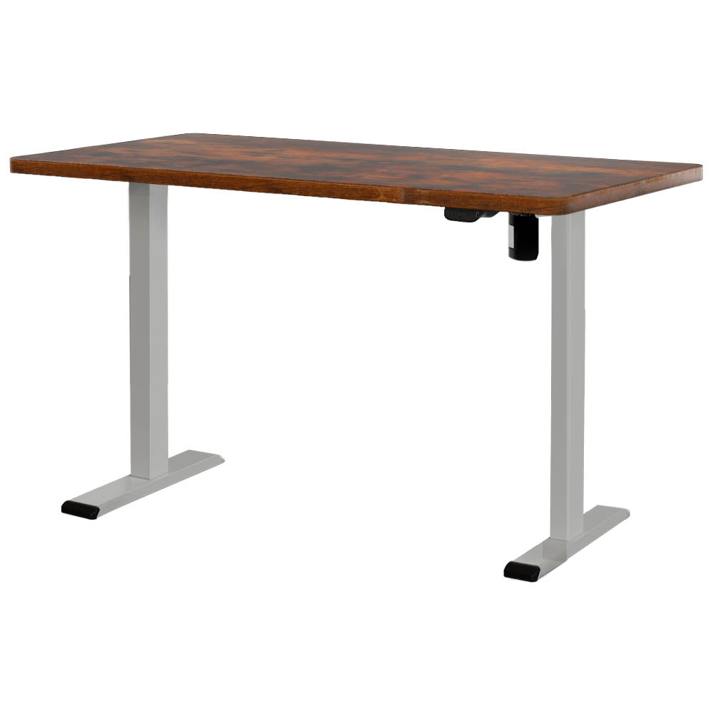 Artiss Electric Standing Desk Grey &amp; Brown