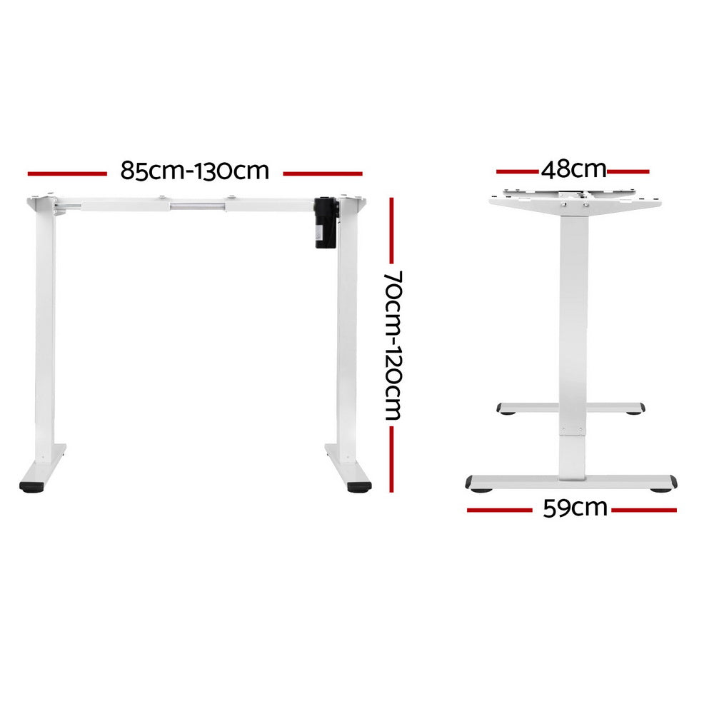 Artiss Standing Desk Motorised Frame Only White