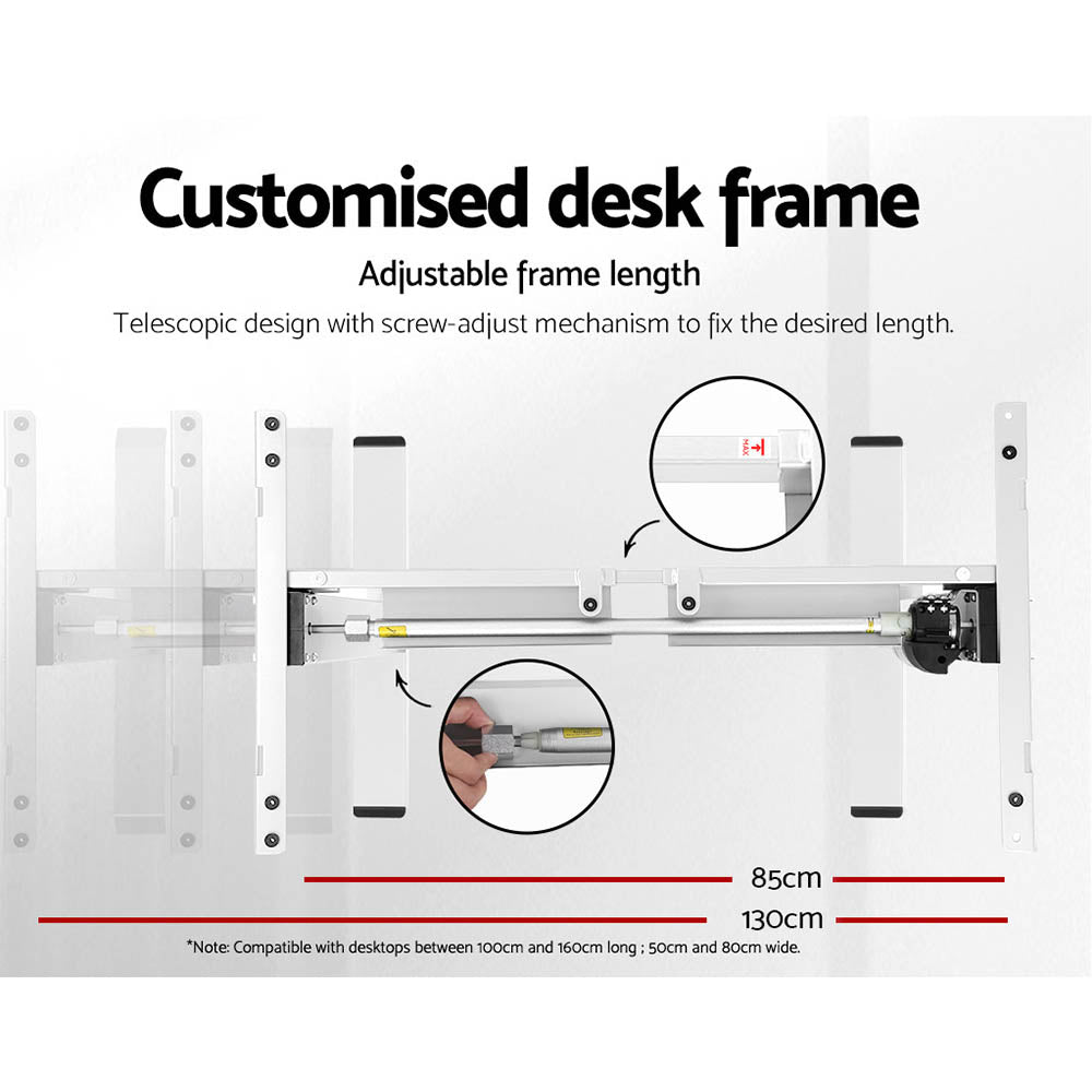 Artiss Electric Standing Desk White