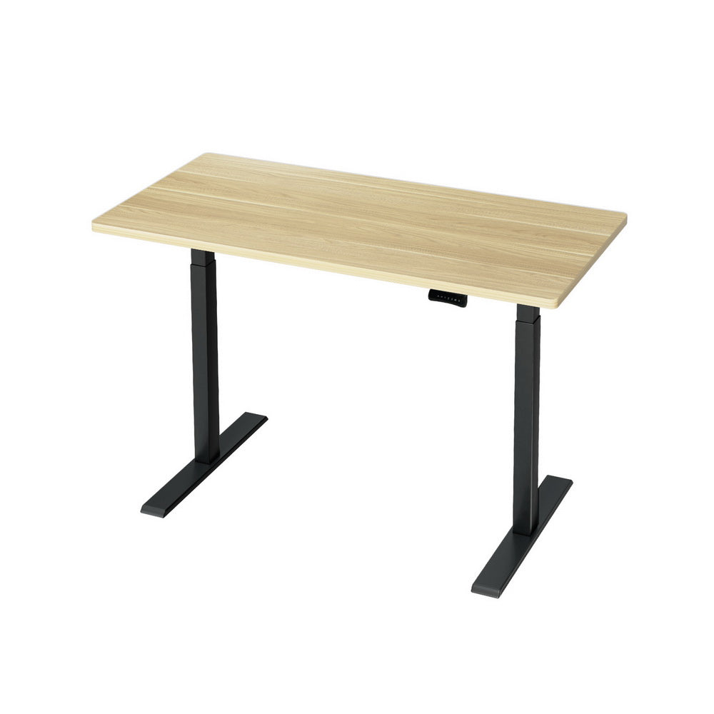 Artiss Sit Stand Desk Motorised Black &amp; Oak