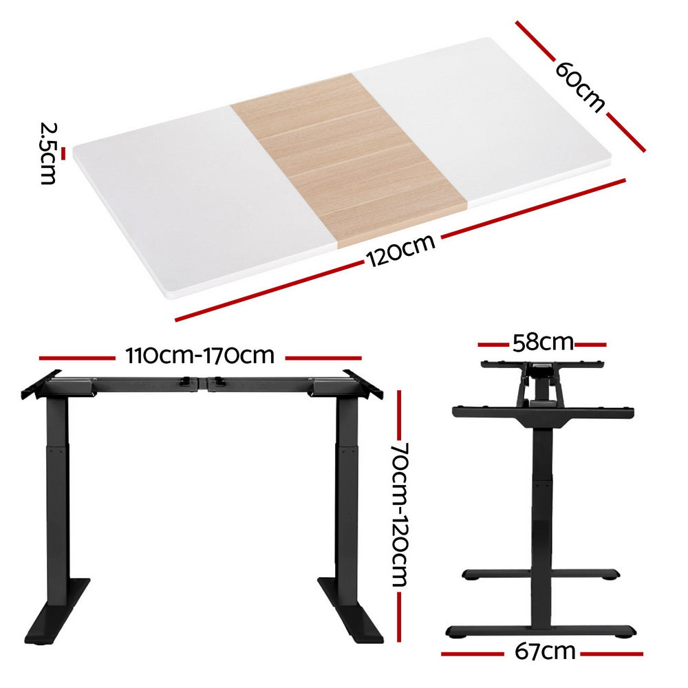 Artiss Standing Desk Motorised Electric 120CM