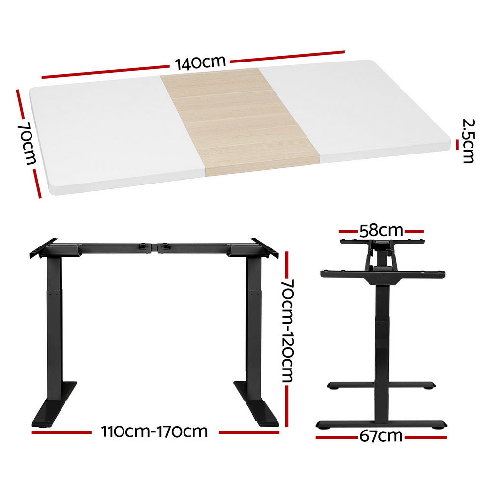 Artiss Standing Desk Motorised Electric 140cm