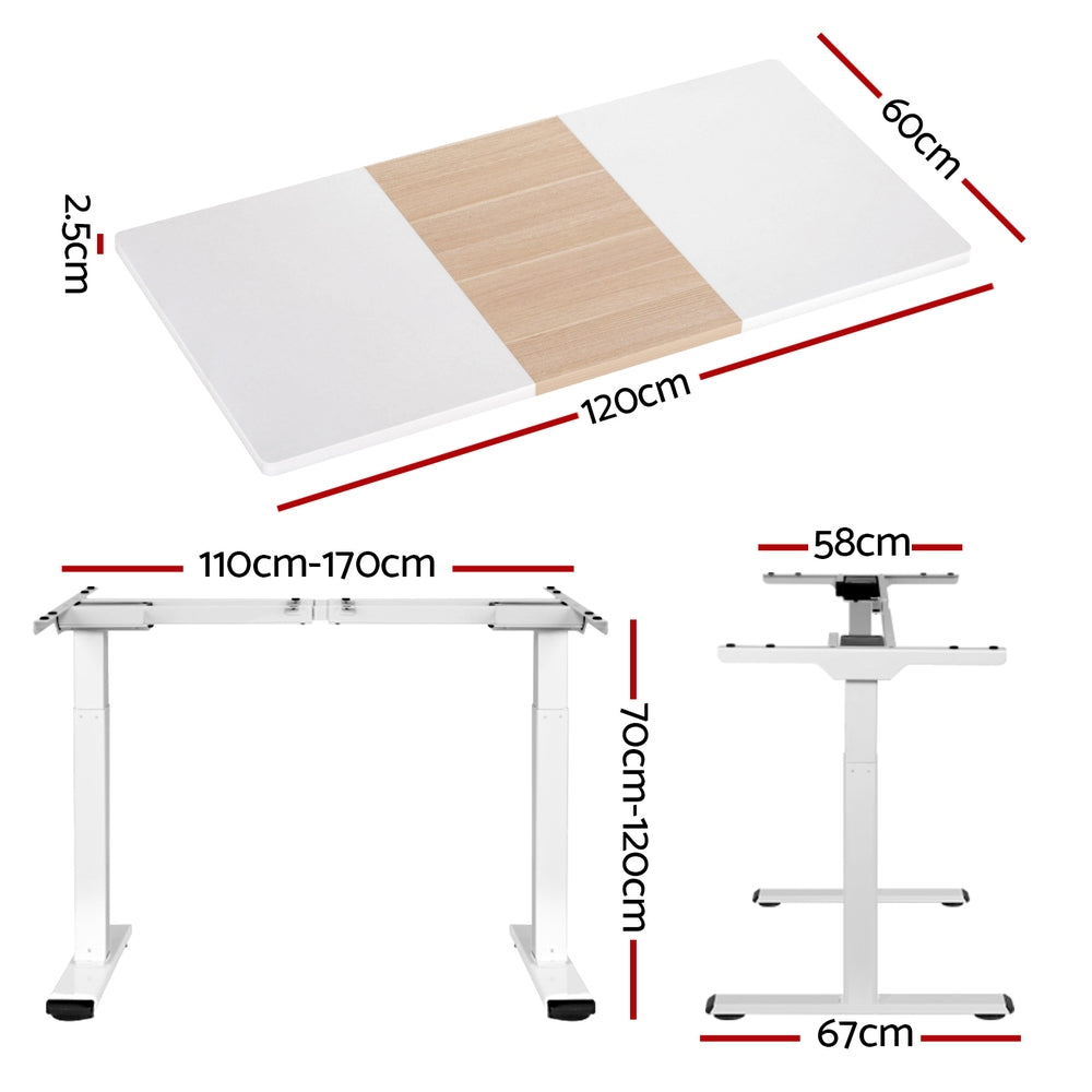 Artiss Standing Desk Motorised Dual Motor 120CM