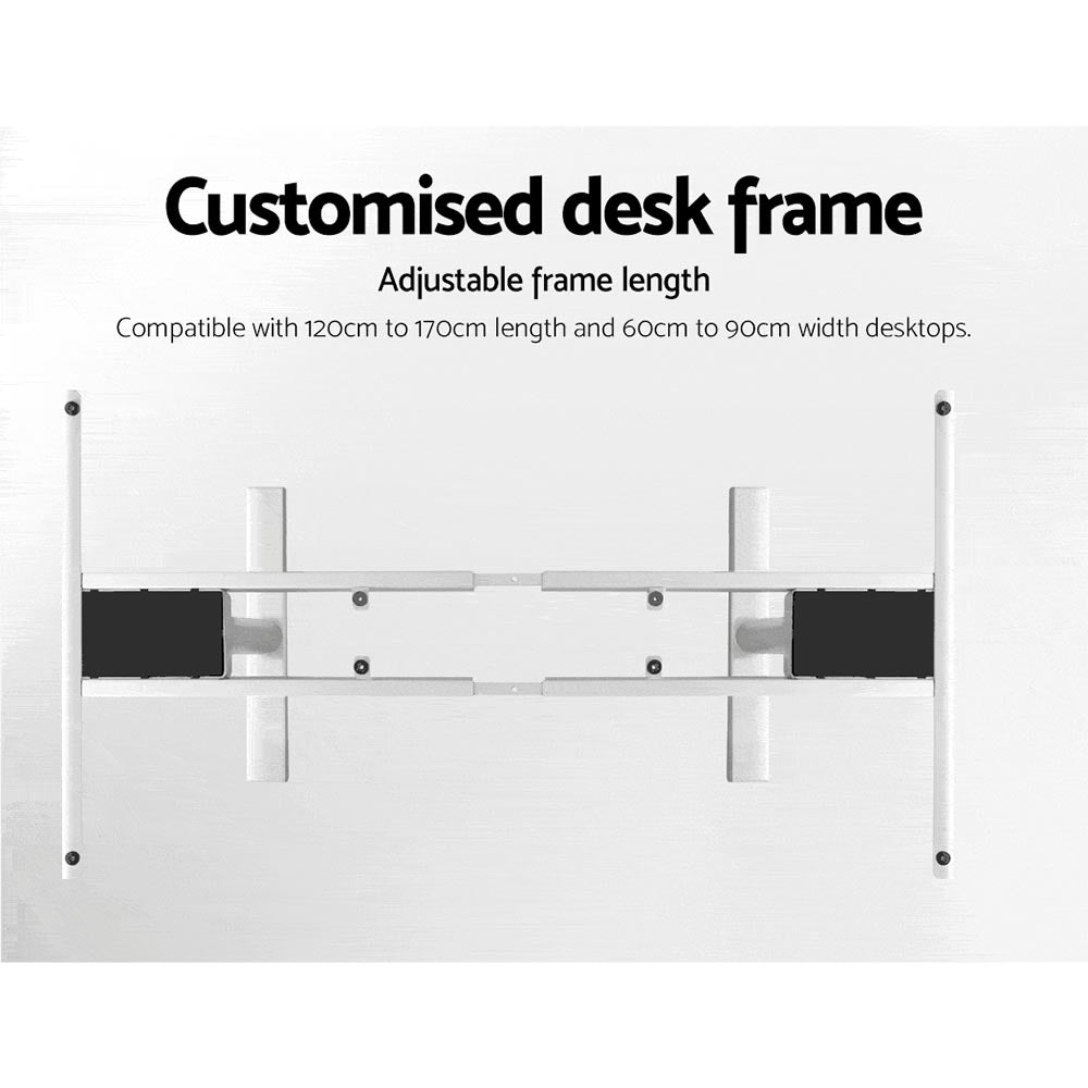 Artiss Standing Desk White &amp; Black