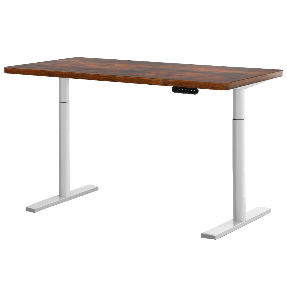 Artiss Standing Desk White &amp; Brown