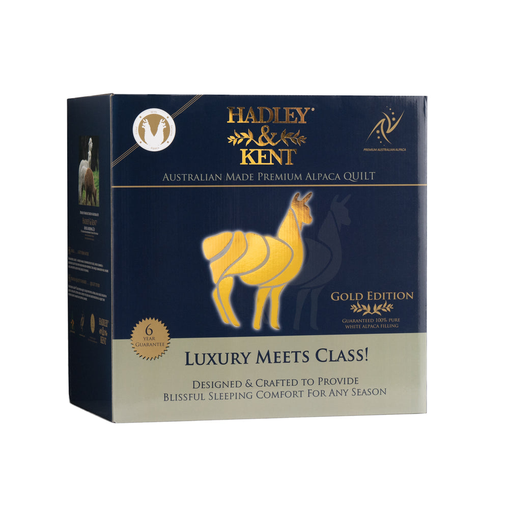 Hadley &amp; Kent 500GSM Alpaca Quilt Single