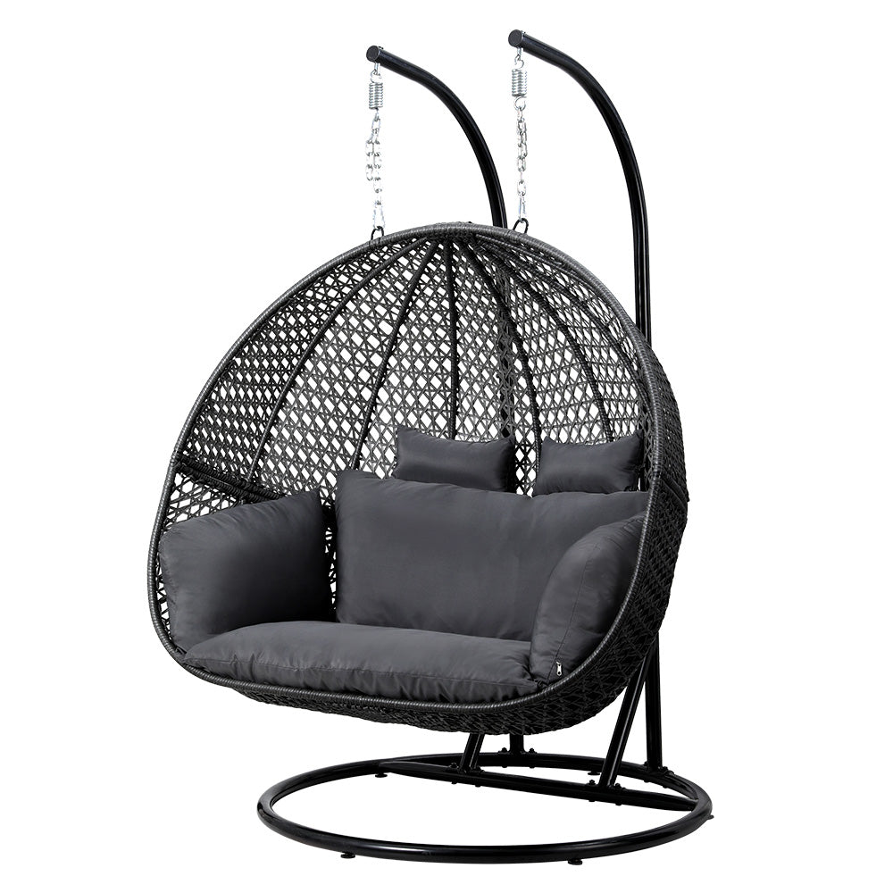 Gardeon Grey Outdoor Hanging Pod Swing Chair