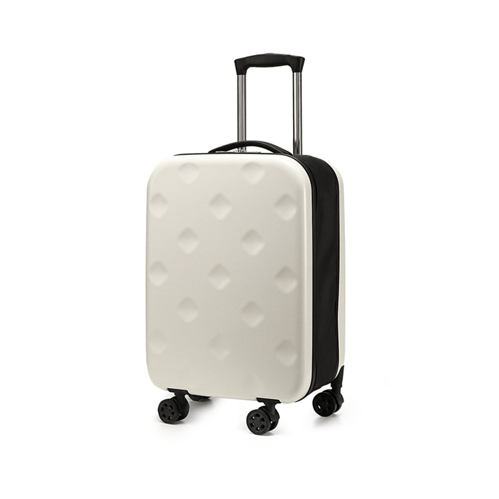 Viviendo 20&#39;&#39; Collapsible Suitcase, Foldable Space Saving Luggage - White