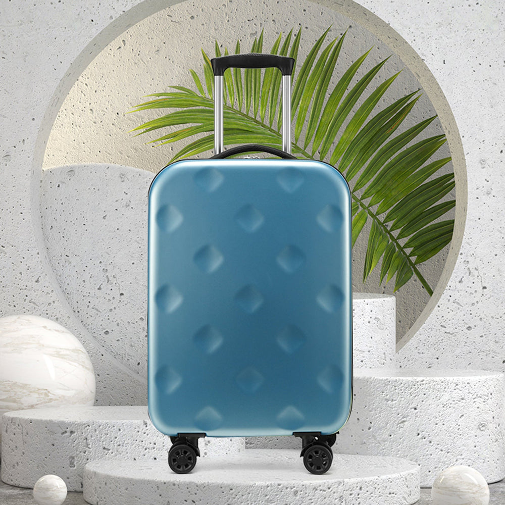 Viviendo 20&#39;&#39; Collapsible Suitcase, Foldable Space Saving Luggage - Blue