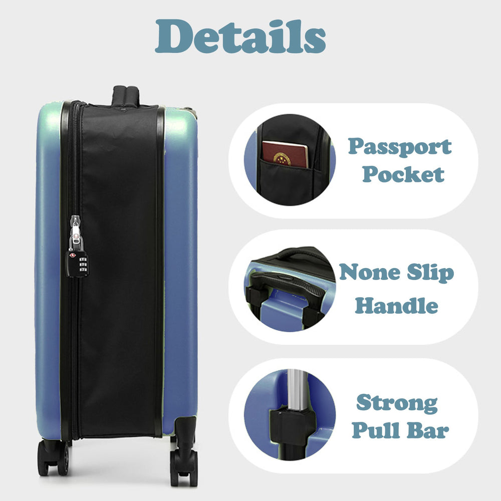 Viviendo 20&#39;&#39; Collapsible Suitcase, Foldable Space Saving Luggage - Blue