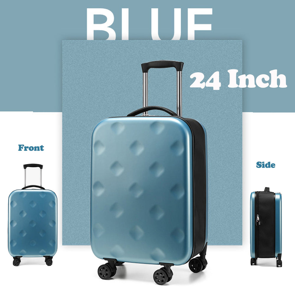 Viviendo 24&#39;&#39; Collapsible Suitcase, Foldable Space Saving Luggage - Blue