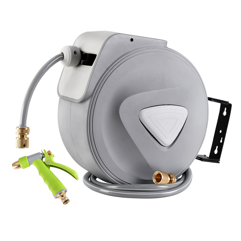 Retractable 20M Water Hose Reel Spray Gun