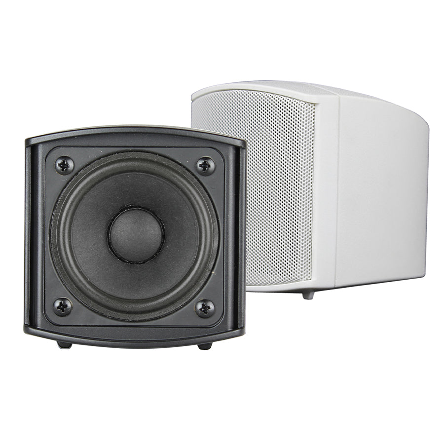 Pure Acoustics 10cm/100W Mountable Cube Satellite Speaker - White