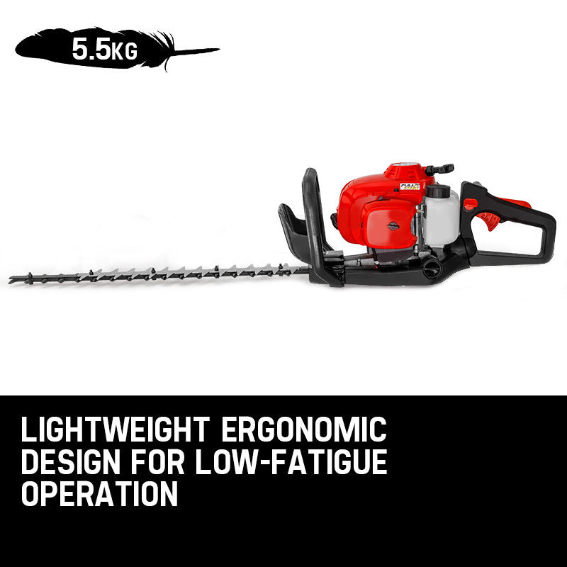 Baumr-AG 26CC Petrol Hedge Trimmer 2-Stroke Cutter Garden Tool Saw Precision 24 Inch Blade