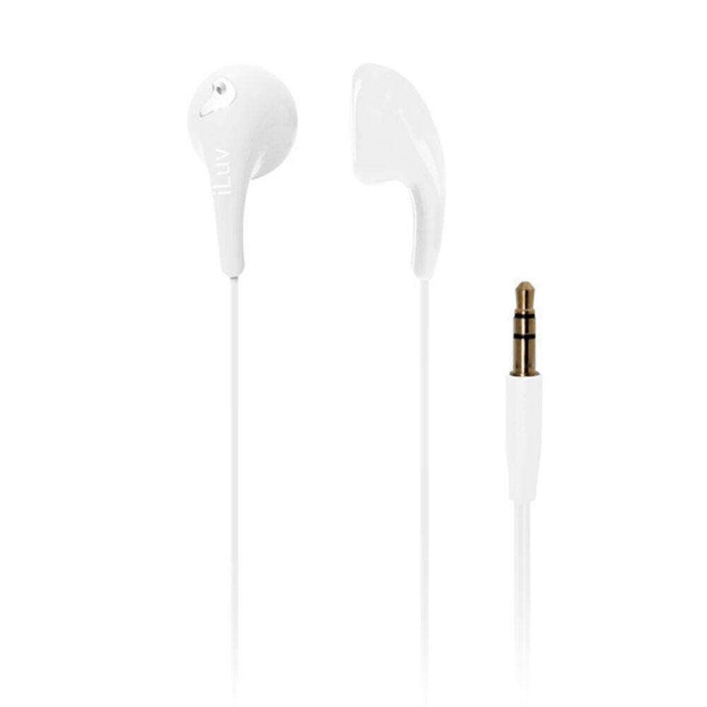 iLuv White Bubble Gum 2 Earphones 2 Pack