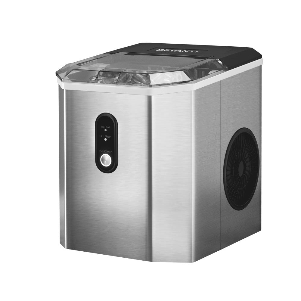 Devanti Ice Maker Machine 12kg Silver