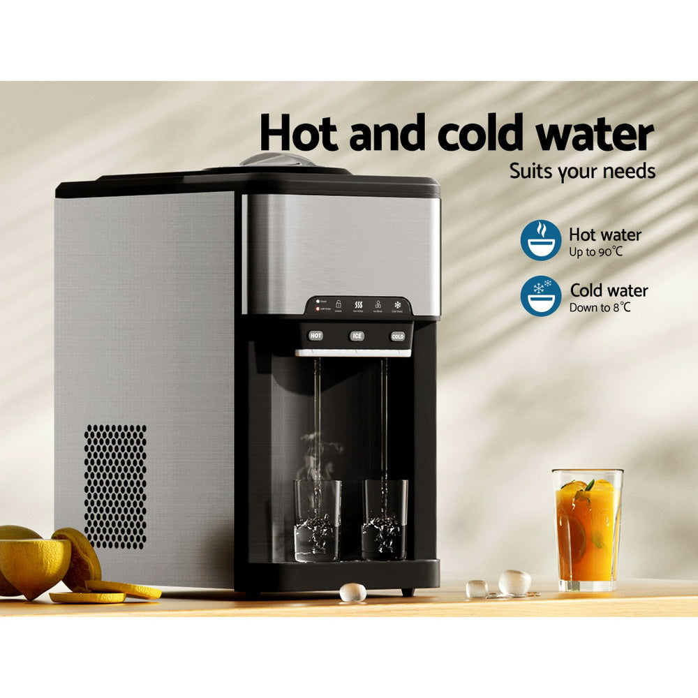 Devanti Ice Maker Machine with Water Dispenser