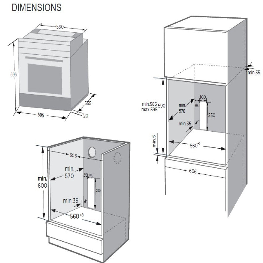 Kleenmaid Multifunction Oven 60Cm Kcomf6010