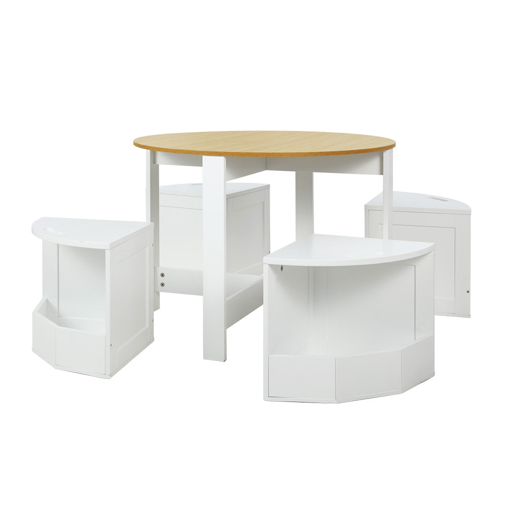 Keezi 5 Piece Kids Wooden Table and Chairs Set