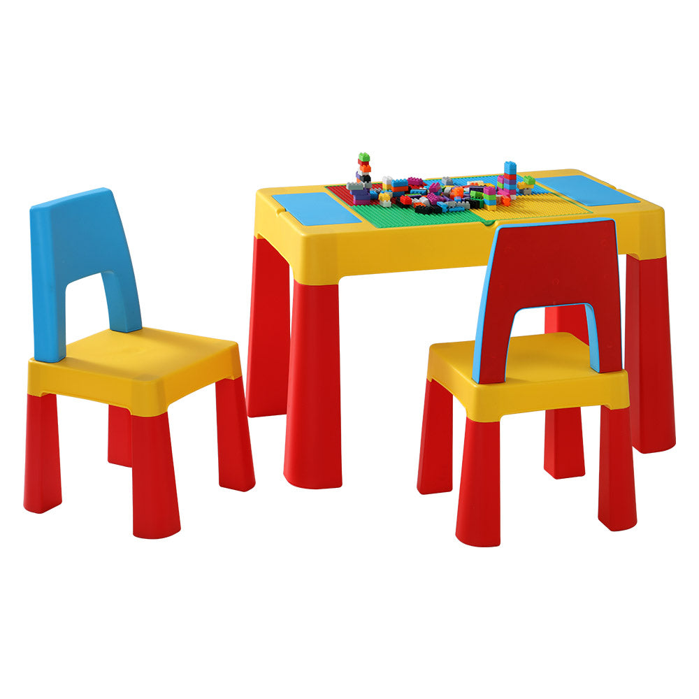 Keezi 3-Piece Kids Table and Chairs Set