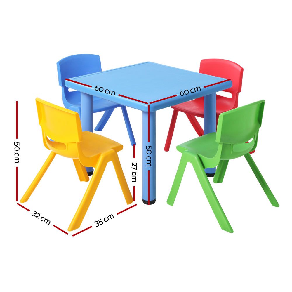 Keezi Kids 5 PC Kids Table and Chair Set