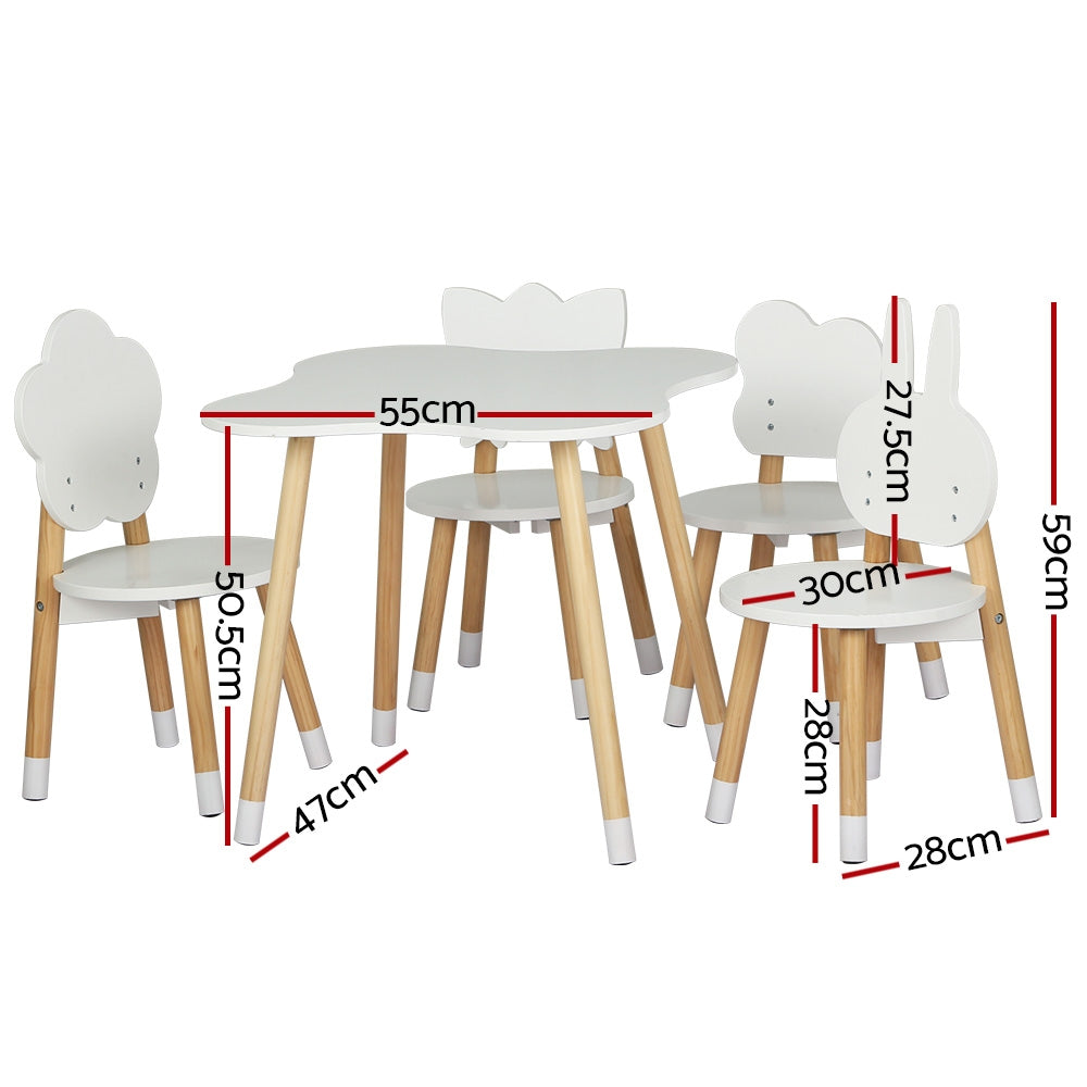 Keezi 5 Piece Kids Table and Chairs Set