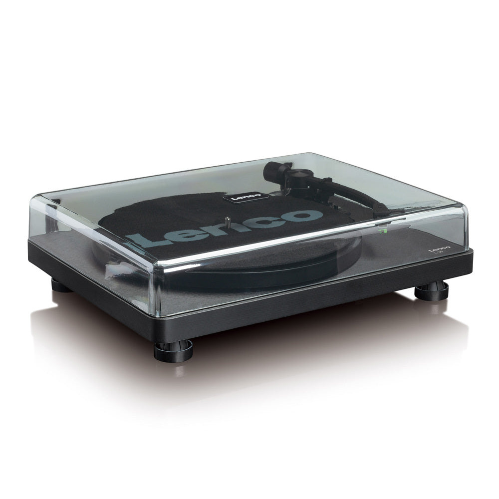 Lenco L-30 Turntable Record Player w/ USB/PC Encoding - Black