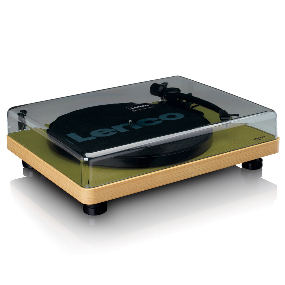 Lenco L-30 Turntable Record Player w/ USB/PC Encoding - Wood