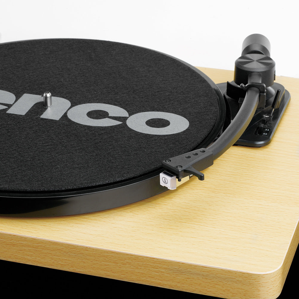 Lenco L-30 Turntable Record Player w/ USB/PC Encoding - Wood