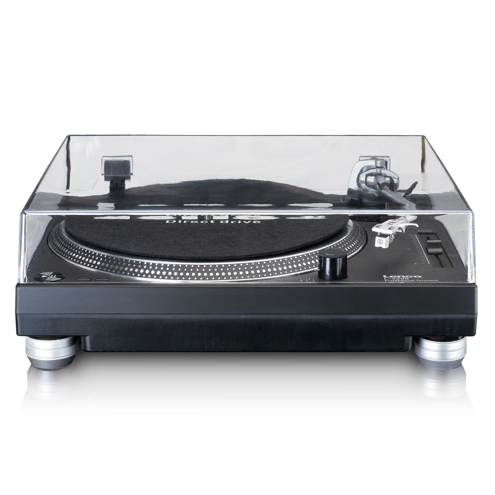 Lenco Professional Direct-Drive Vinyl Record Turntable Black