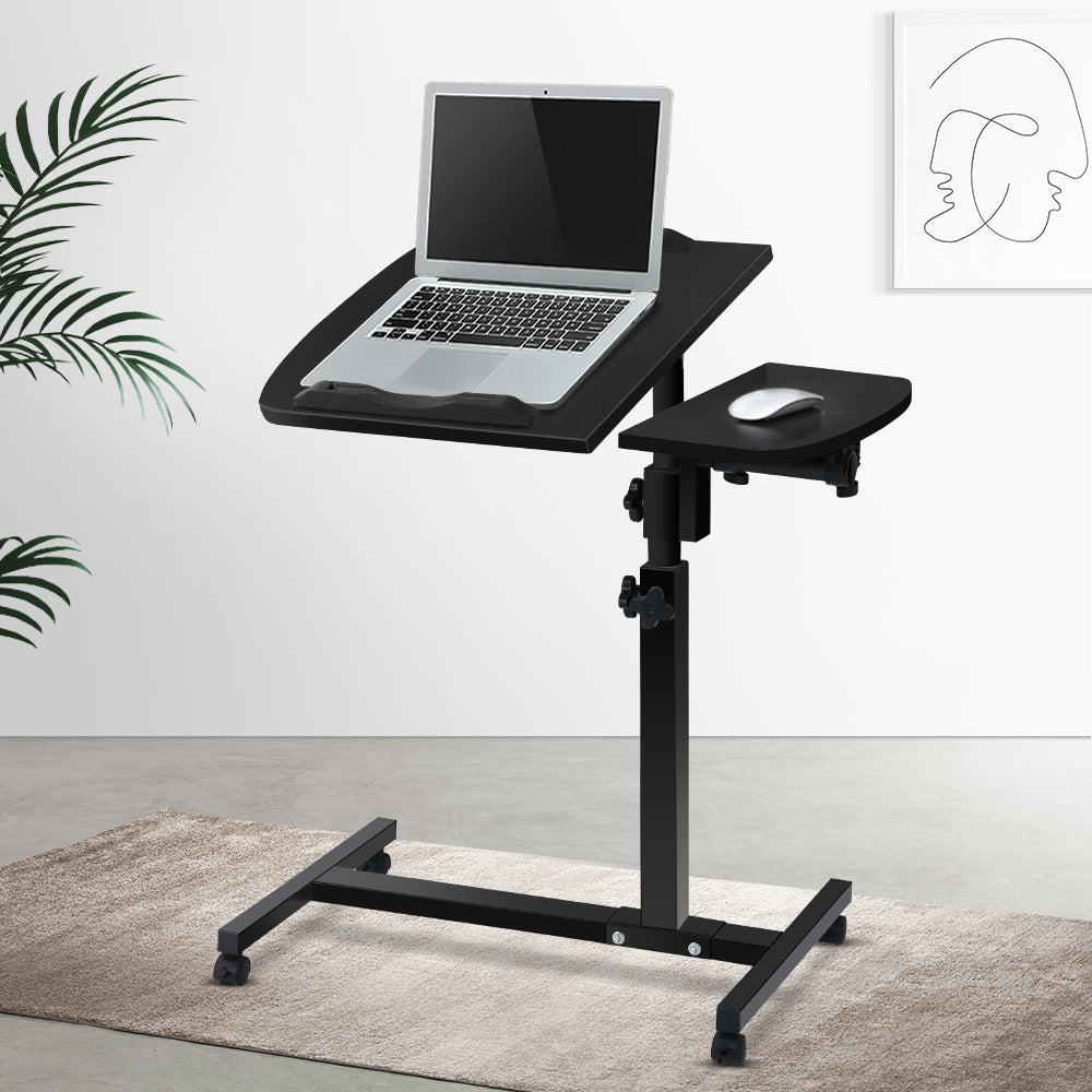 Artiss Adjustable Laptop Desk Stand With Fan Black