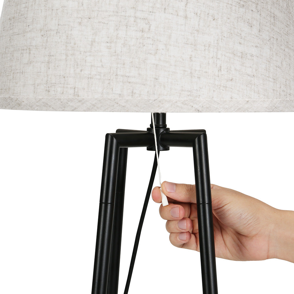 Artiss Floor Lamp Shelf Stand Modern LED Storage Shelves