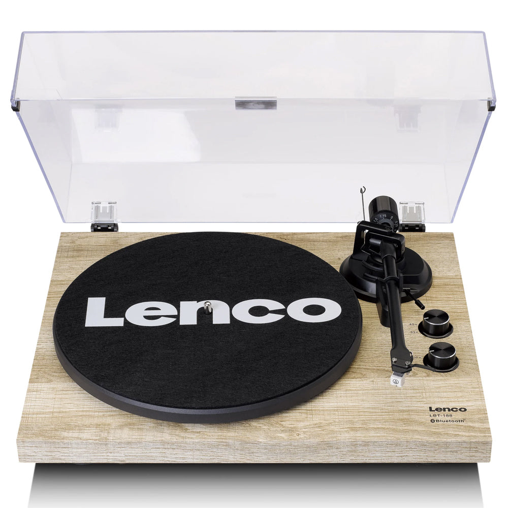 Lenco 42cm Aluminium Wood Bluetooth Vinyl Record Turntable Pine