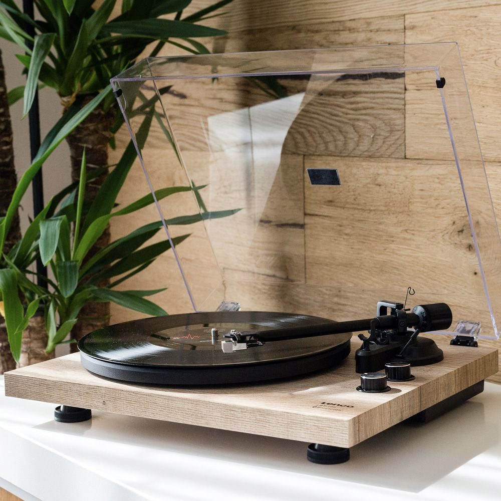 Lenco 42cm Aluminium Wood Bluetooth Vinyl Record Turntable Pine