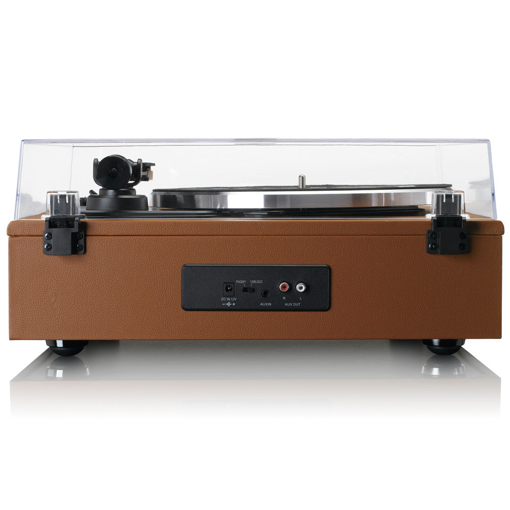 Lenco Turntable Player w/ 4x Built-In Speakers - Brown