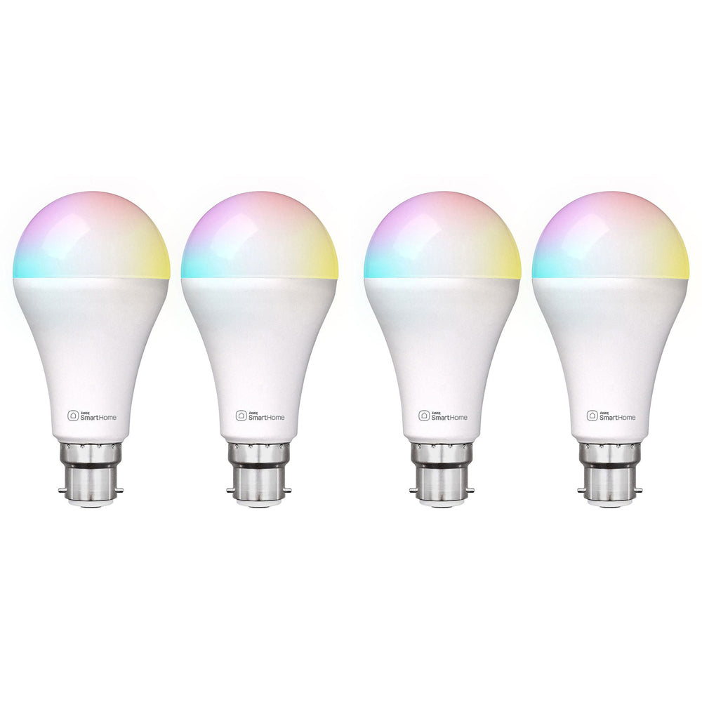 4PK Laser 10W B22 Smart RGB LED Bulb