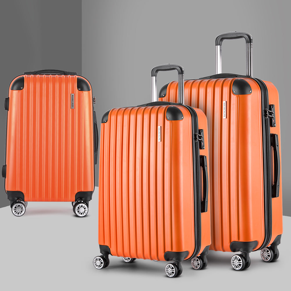 Wanderlite 3pc Luggage Set TSA Orange