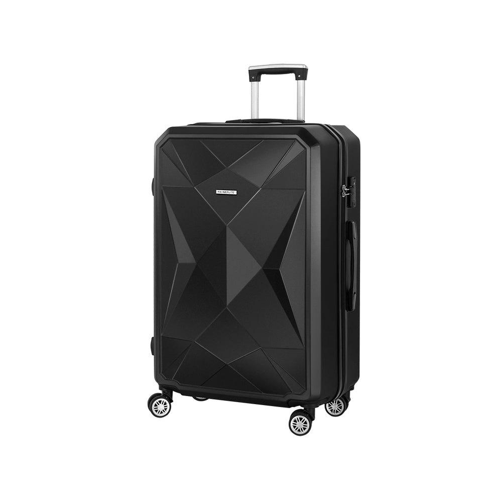 Wanderlite 28 Luggage Trolley Suitcase Carry On Black