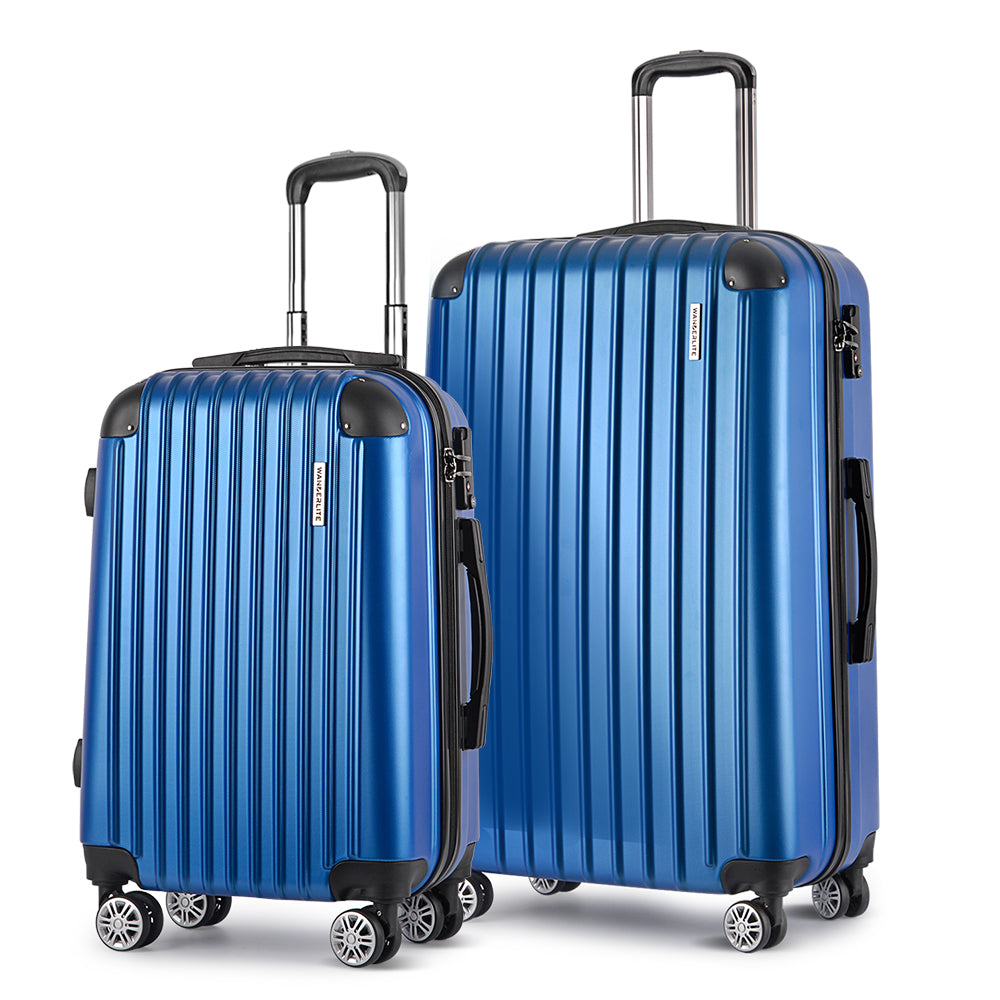 Wanderlite 2pcs Luggage Set Blue