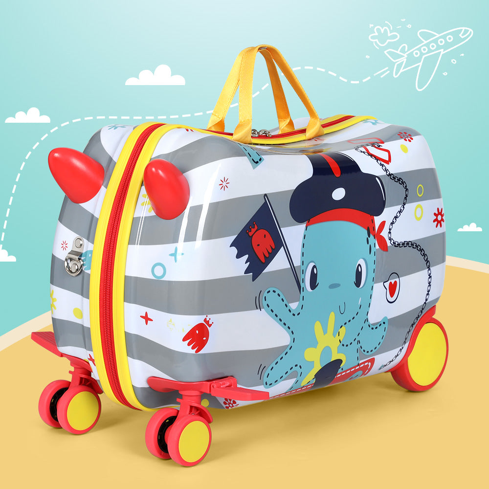 Wanderlite 17 Kids Ride On Luggage Octopus