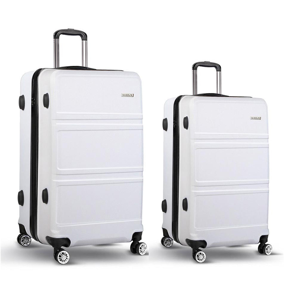 Wanderlite 2pc Luggage Set TSA White