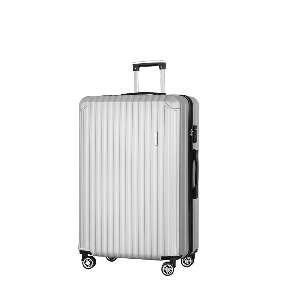Wanderlite 28&#39;&#39; Luggage Travel Suitcase Set Light Grey
