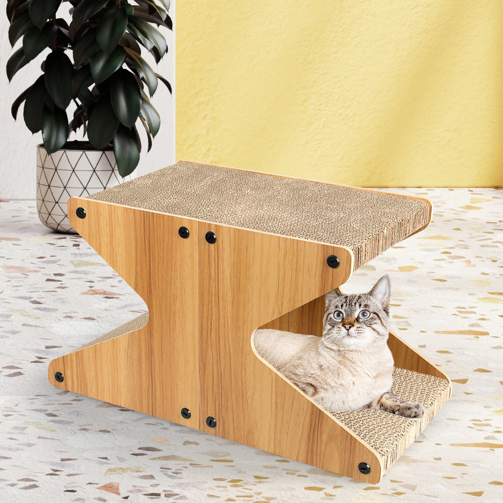 Pawz Cat Scratching Scratcher Board Cat Tree Pad Lounge Toy Corrugated Cardboard